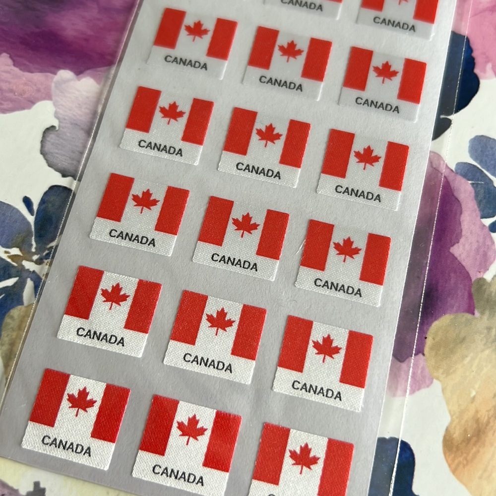 CLEARANCE 24 pcs Canada Stickers 1.5cm X 2cm